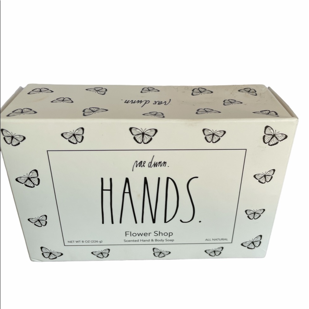 Rae Dunn HANDS Flower Shop Triple Milled Bar Soap